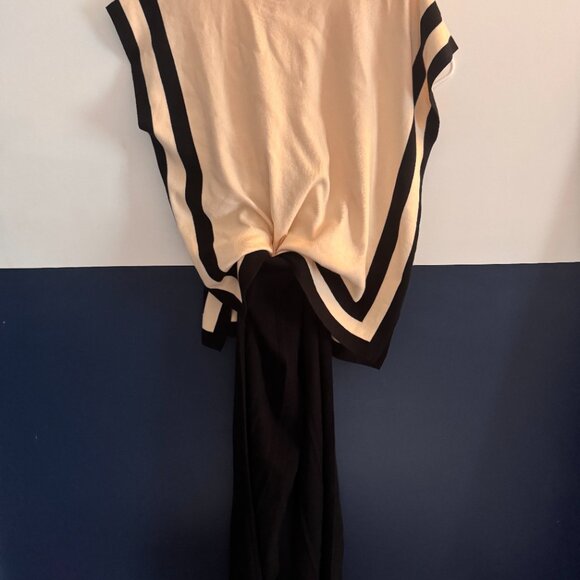 Black & Tan Two-Piece Formal Sweater Set - Picture 5 of 5